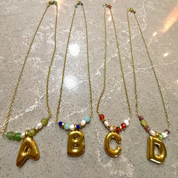 Initial charm necklaces (A-Z) - Picture 3 of 10
